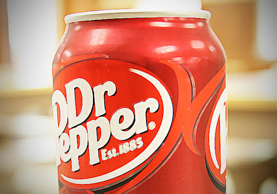 Can of Dr. Pepper Soda